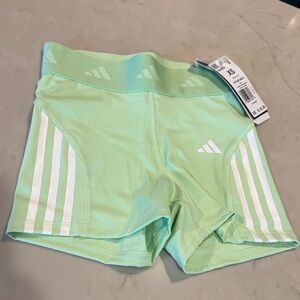 Women’s Adidas Light Green Workout Shorts